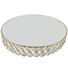 DEAR SANTA - Adorno Mesa Espejo Dorado 30 cm