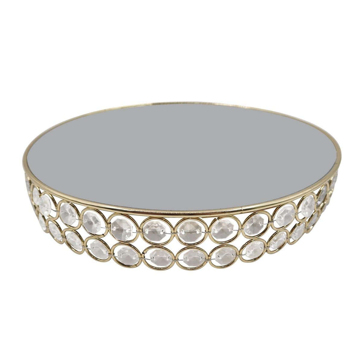 DEAR SANTA - Adorno Mesa Espejo Dorado 30 cm