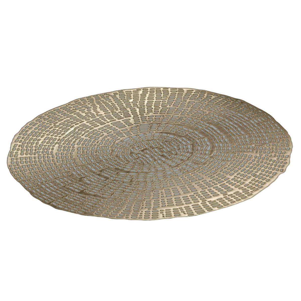 DEAR SANTA - Individual redondo 3 8cm dorado