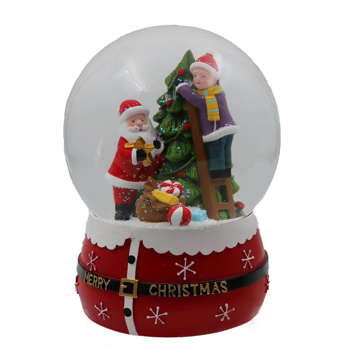 DEAR SANTA - Globo agua c/musica 14.5cm san