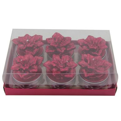 Set vela ponset 3.8cm ro 6pzas