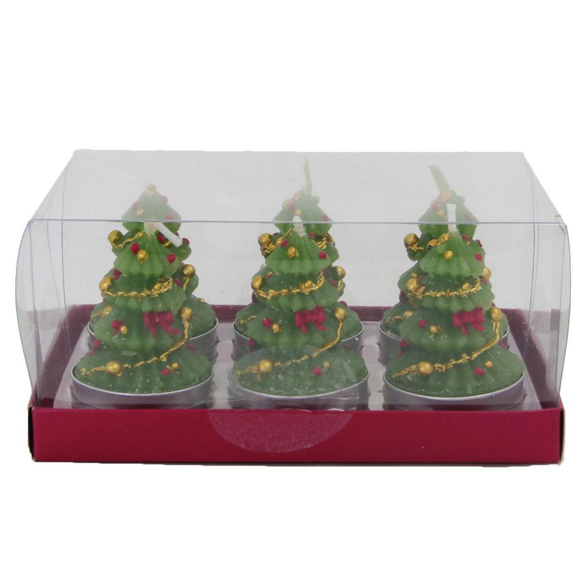 DEAR SANTA - Set vela arbol 3.8cm ver 6pzas