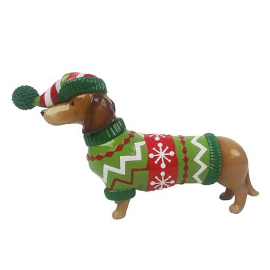 Perro salchicha con sueter nav
