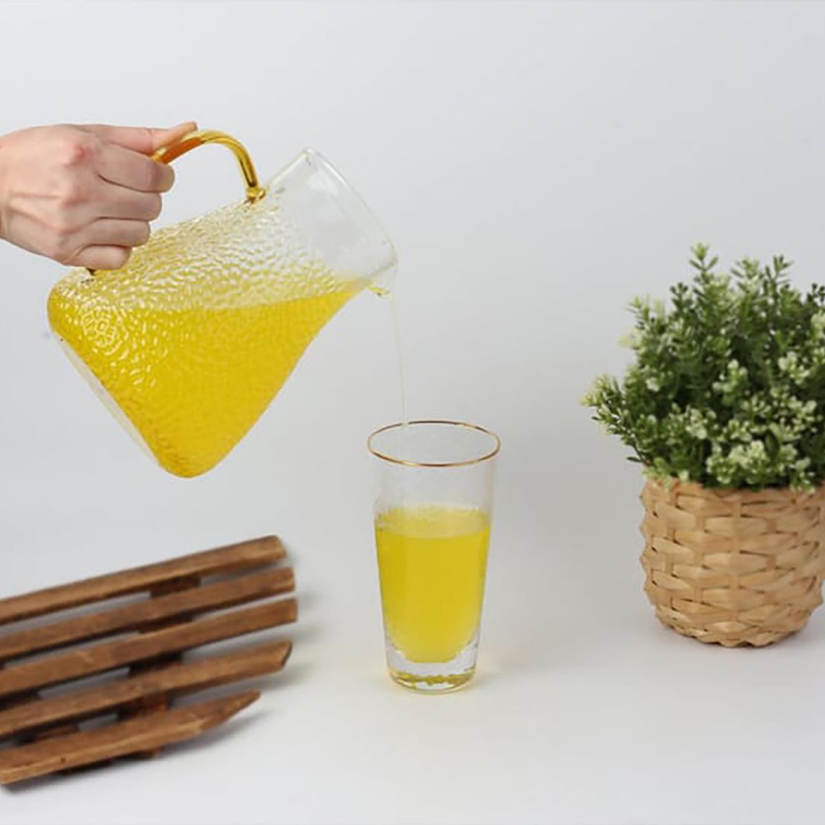 DEAR SANTA - Vaso vidrio 340 ml goldring