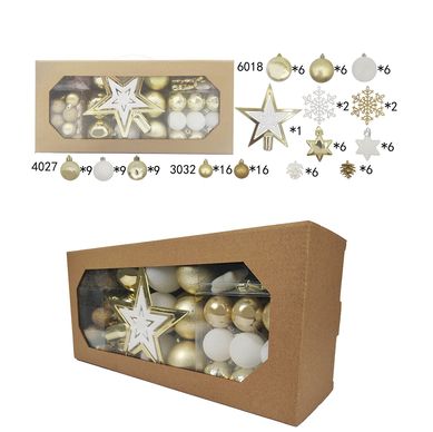 Set 106 adorn arbol dor 16.5cm