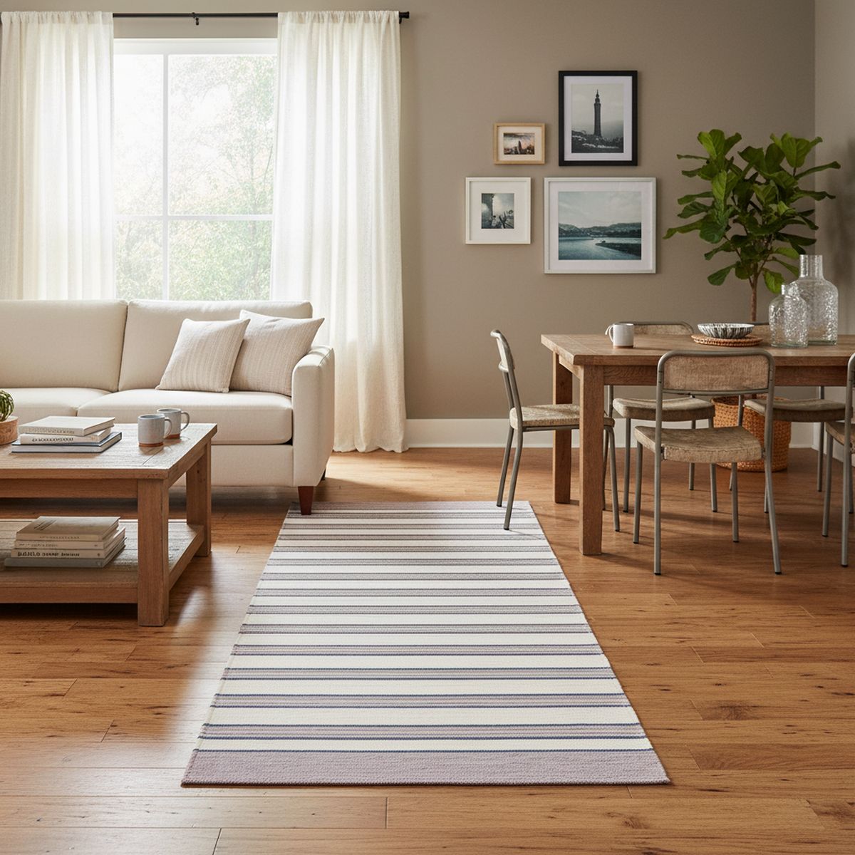 JUST HOME COLLECTION - Alfombra Pasillo Laos 75x160 cm Poliéster Gris