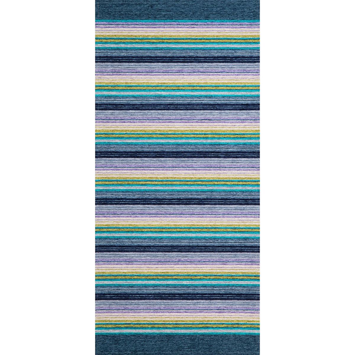 JUST HOME COLLECTION - Alfombra Laos 75x160 cm Poliéster Azul
