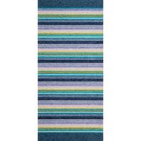 Alfombra Laos 75x160 cm Poliéster Azul