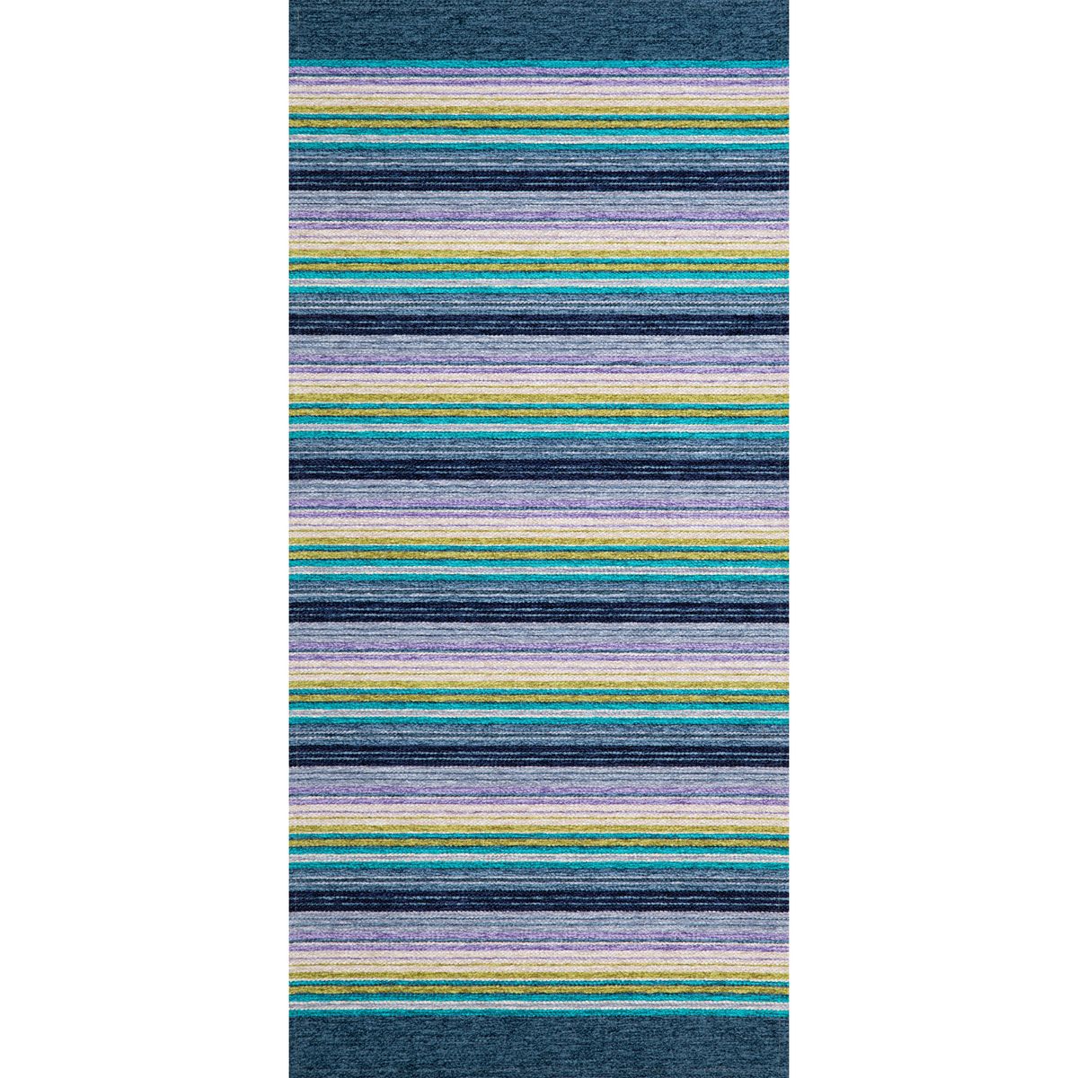 JUST HOME COLLECTION - Alfombra Pasillo Laos 75x160 cm Poliéster Azul