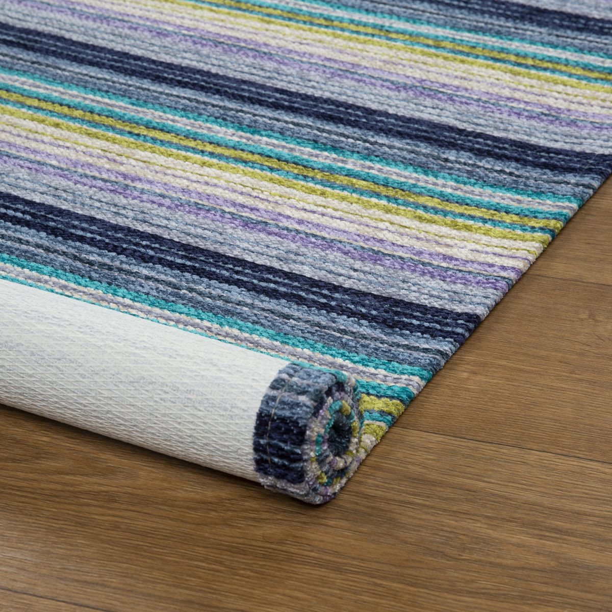 JUST HOME COLLECTION - Alfombra Pasillo Laos 75x160 cm Poliéster Azul