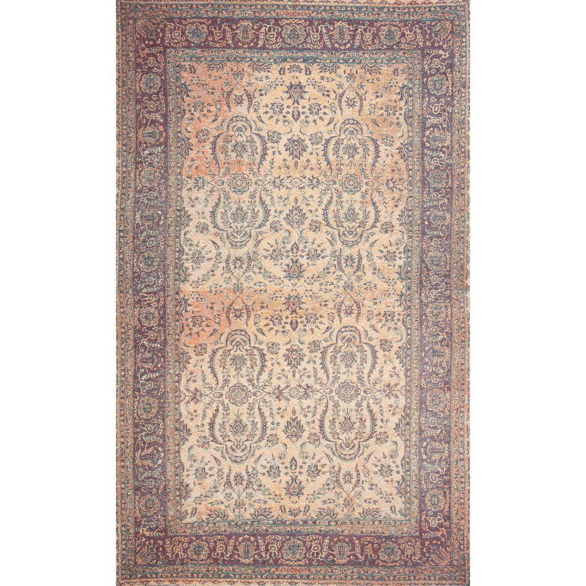 JUST HOME COLLECTION - Alfombra Prato Borde 115x180 cm Poliéster Multicolor