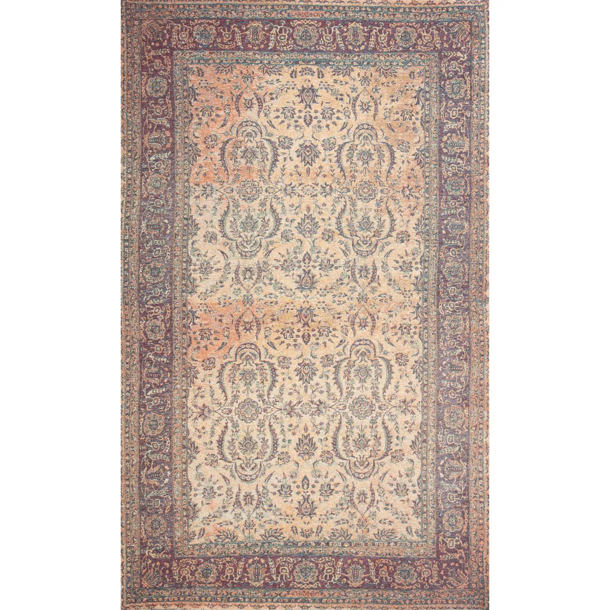 JUST HOME COLLECTION - Alfombra Prato Borde 115x180 cm Poliéster Multicolor