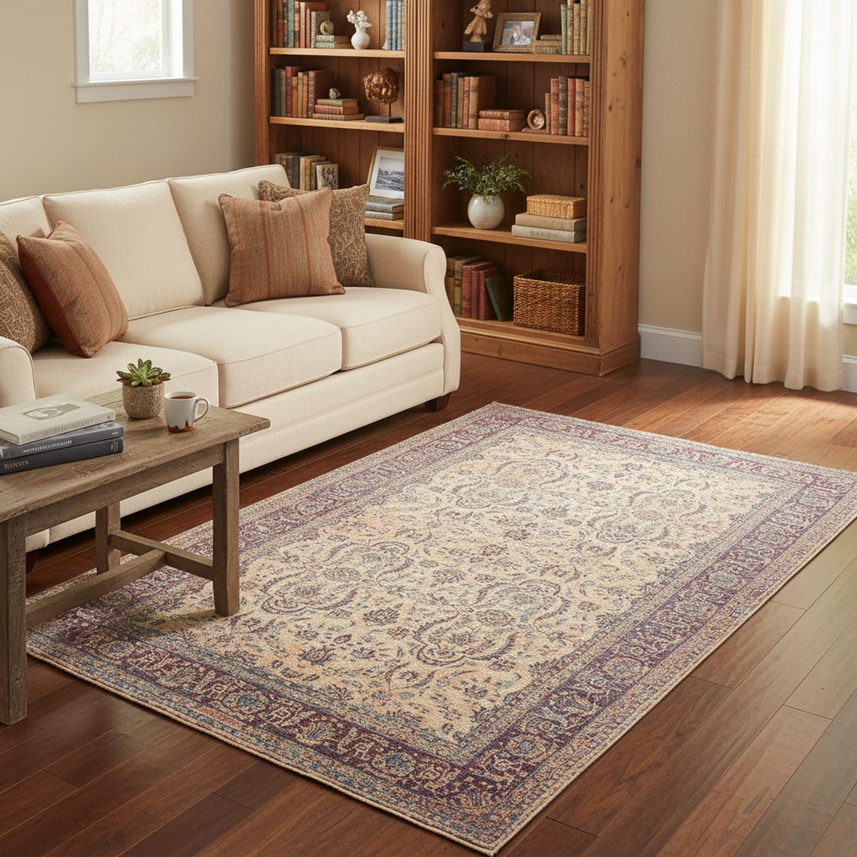 JUST HOME COLLECTION - Alfombra Prato Borde 115x180 cm Poliéster Multicolor