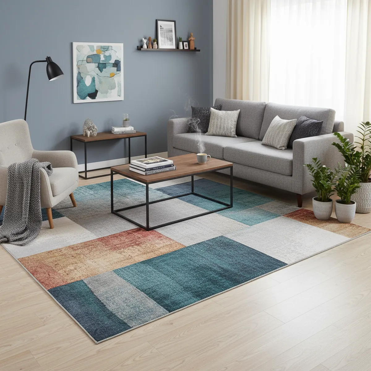 JUST HOME COLLECTION - Alfombra Zoe 120x170 cm Polipropileno Multicolor