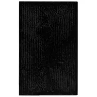 Piso de Baño Brilliance 45x70 cm Poliéster Negro