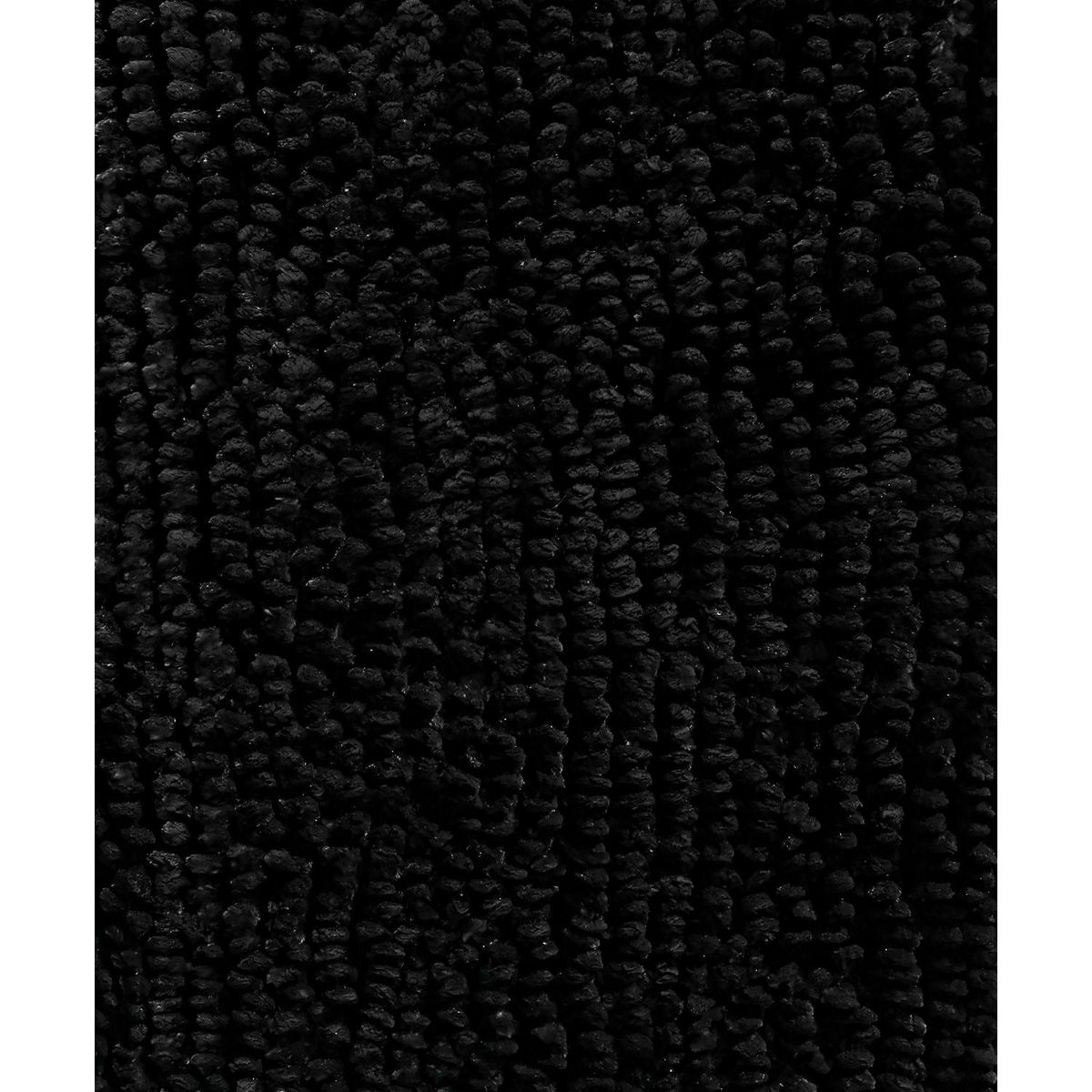 JUST HOME COLLECTION - Piso de Baño Brilliance 45x70 cm Poliéster Negro