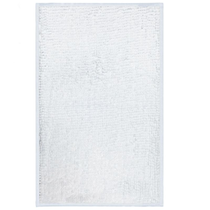 JUST HOME COLLECTION - Piso de Baño Brilliance 45x70 cm Poliéster Blanco