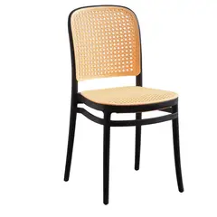 JUST HOME COLLECTION - Silla plástica terraza beige/negra