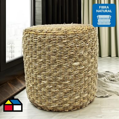 Pouf circular jacinto agua 40x40