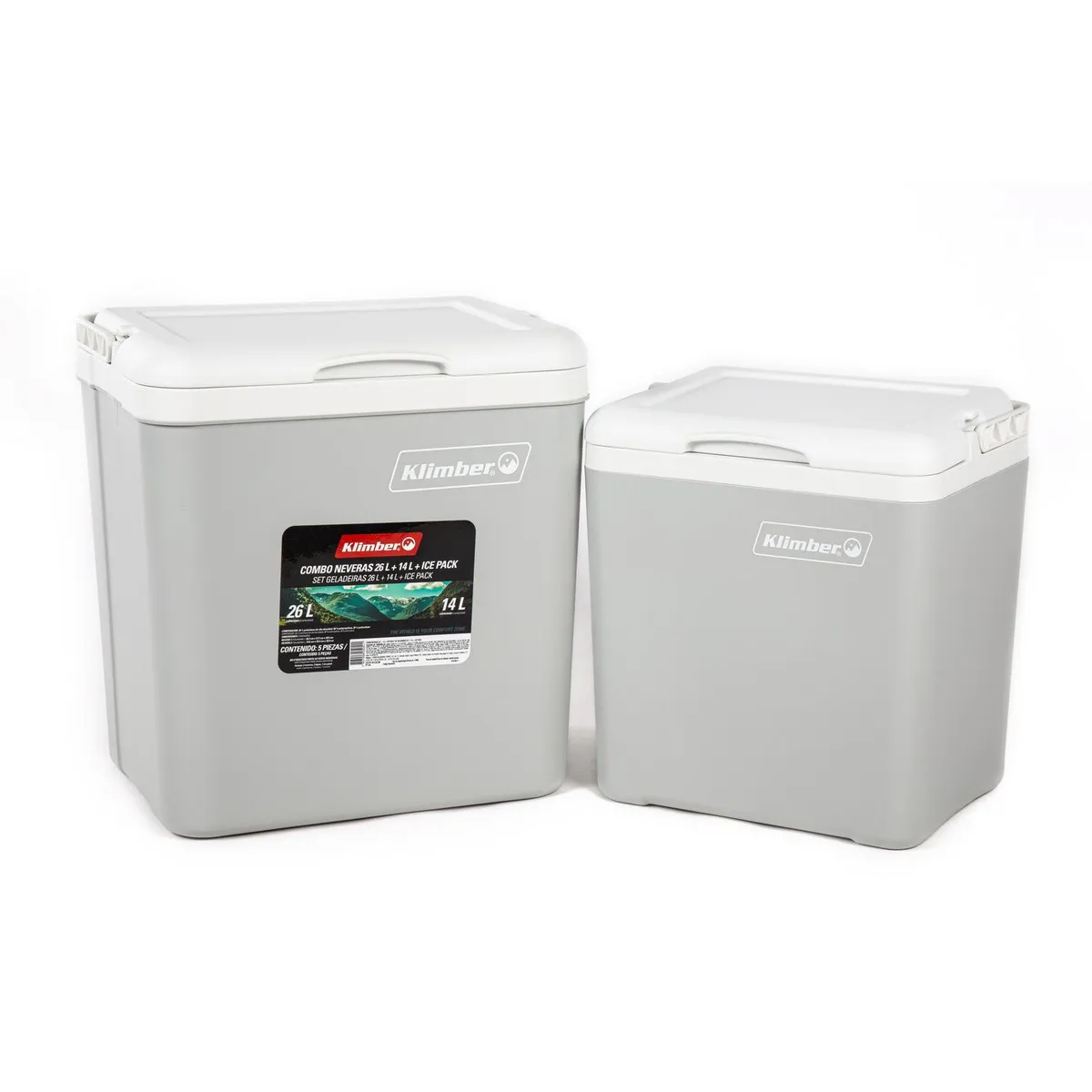 KLIMBER - Combo 2 Neveras 26/14 l y Ice Pack