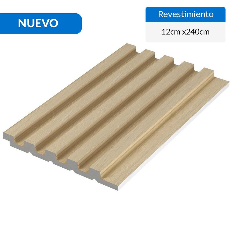 HOLZTEK - Wall Panel 3D 12x240 cm Café Claro 0.28 m2