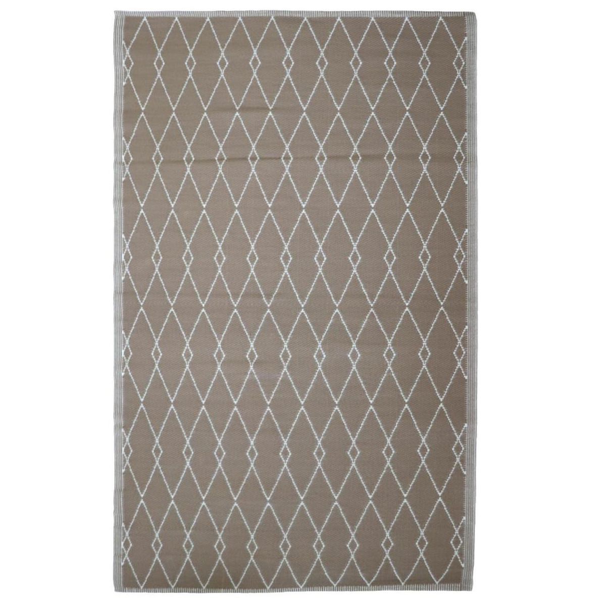 JUST HOME COLLECTION - Alfombra SDC-11-23-D1 120x180 cm Polipropileno Taupe/Blanco