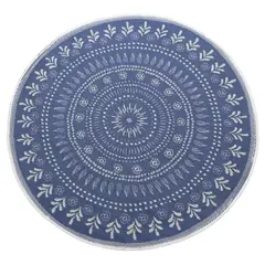 JUST HOME COLLECTION - Alfombra SDC-16-23-D2 180x180 cm Azul/Celeste/Blanco