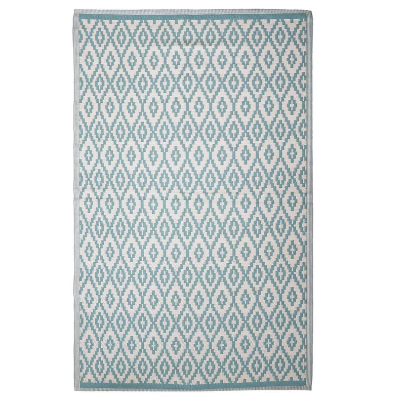 JUST HOME COLLECTION - Alfombra SDC-11-23-D5 120x180 cm Turquesa/Blanco
