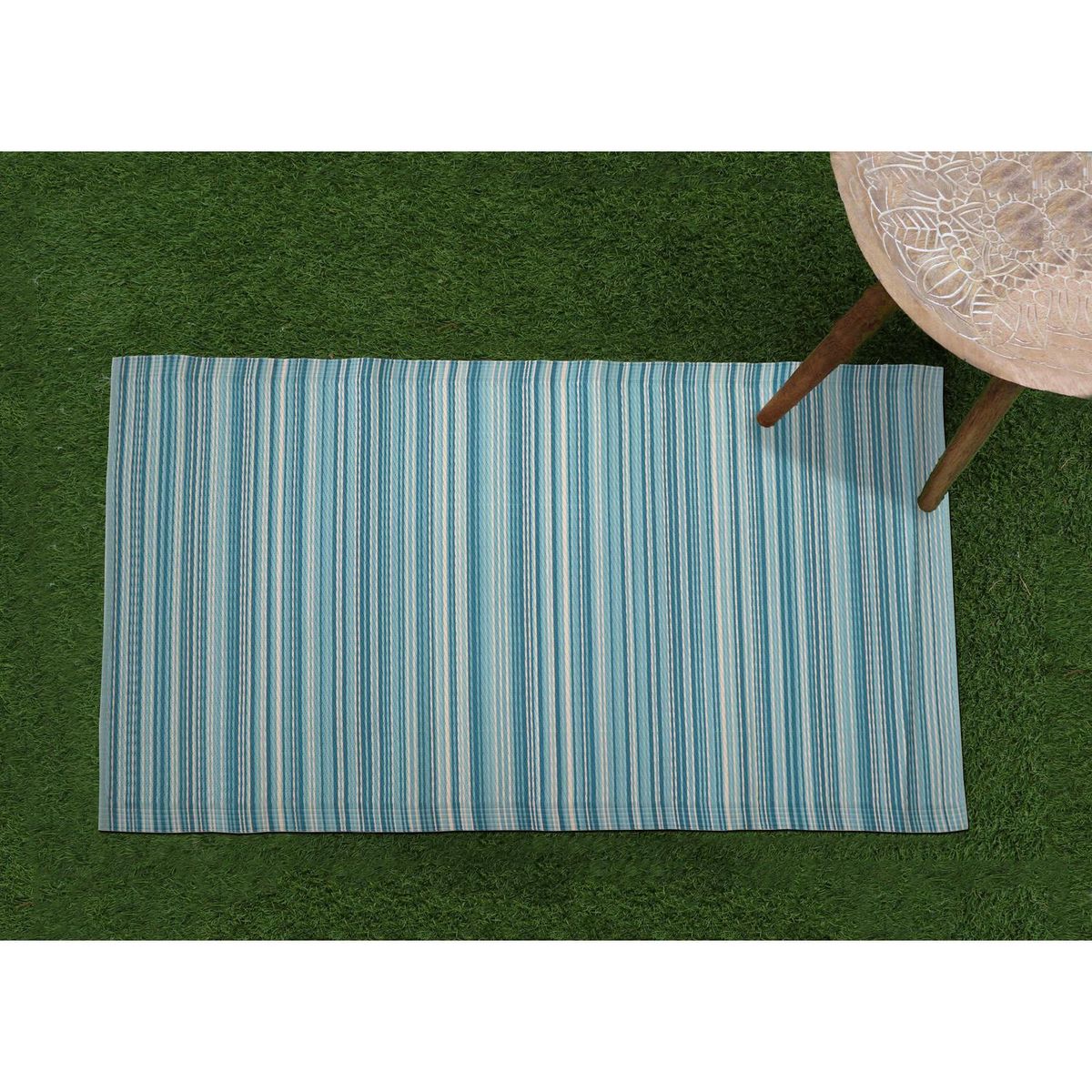 JUST HOME COLLECTION - Esterilla playa 90x180cm celeste