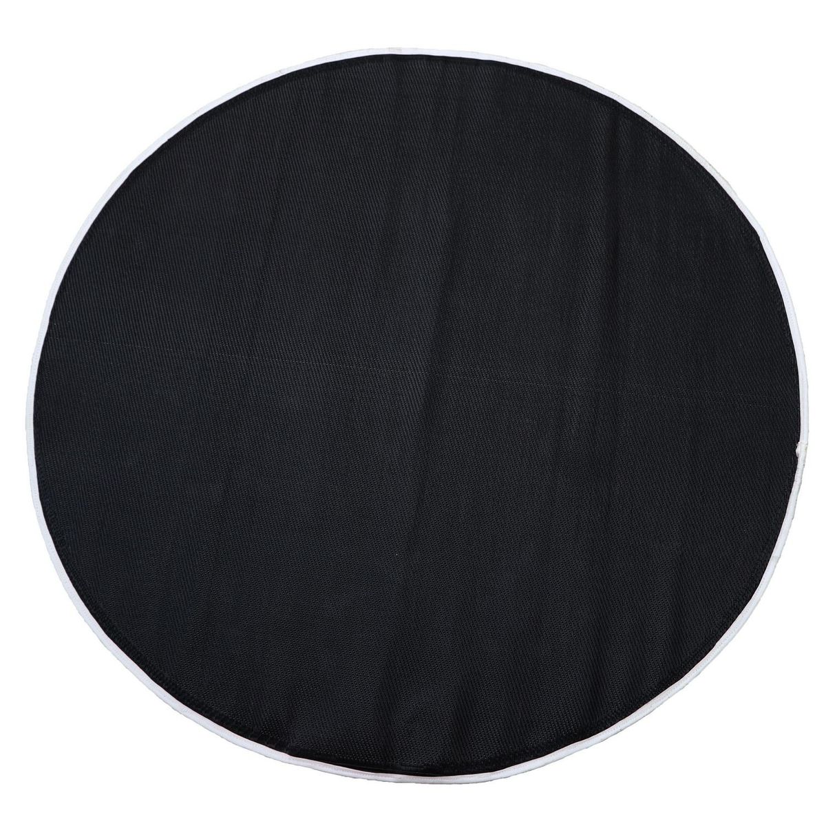 JUST HOME COLLECTION - Alfombra Terraza Industrial 180x180 cm Polipropileno Negro