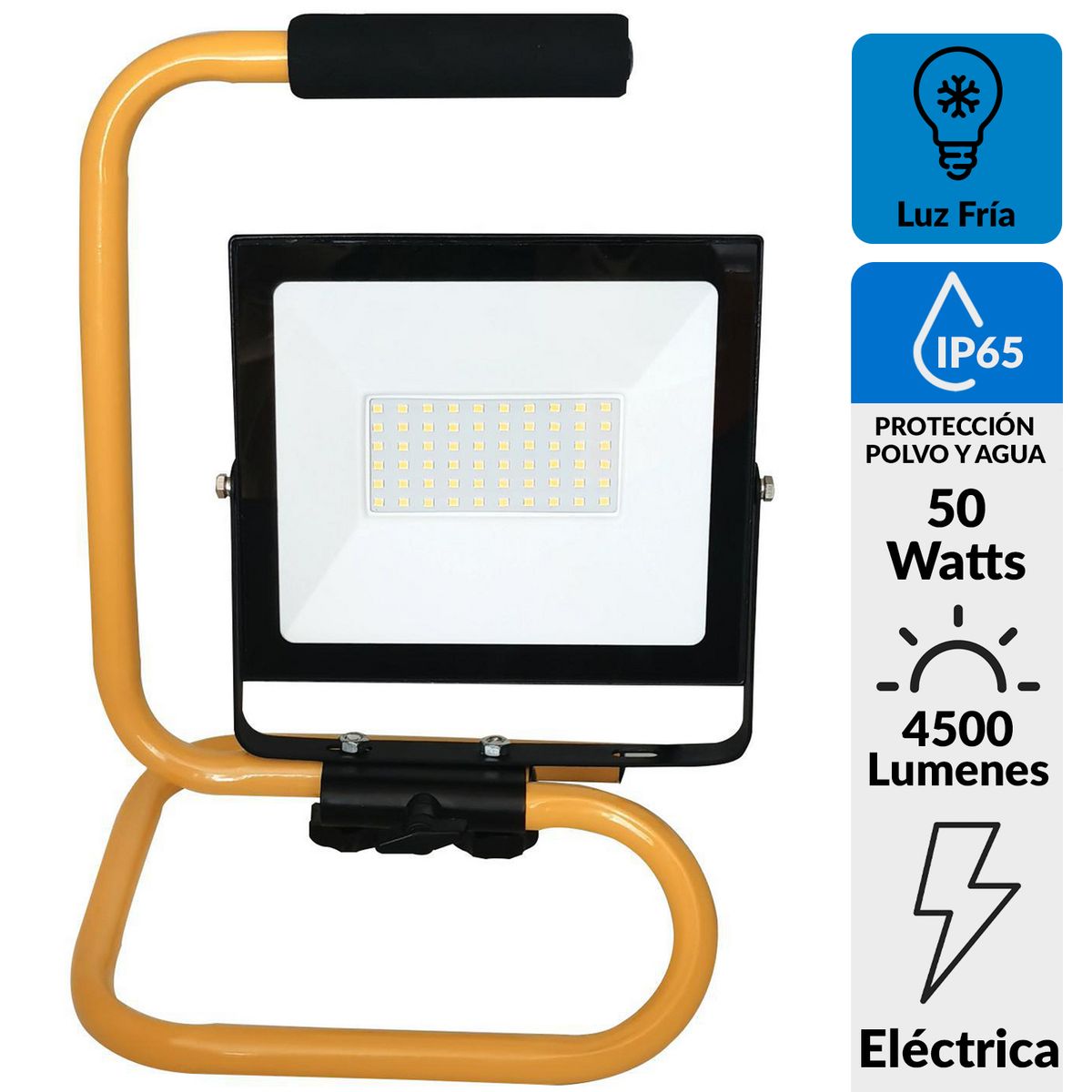 HALUX - Luz de Trabajo Led 50 W IP 65 4500 lm Luz Fría