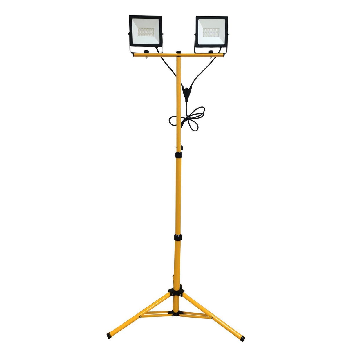 HALUX - Tripode Led 2 Luces 100 W IP 65 9000 lm Luz Fría