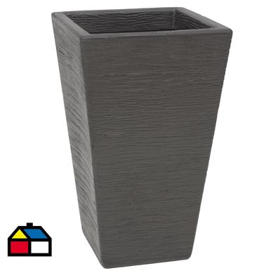 Macetero trapezio color negro 34x55 cm