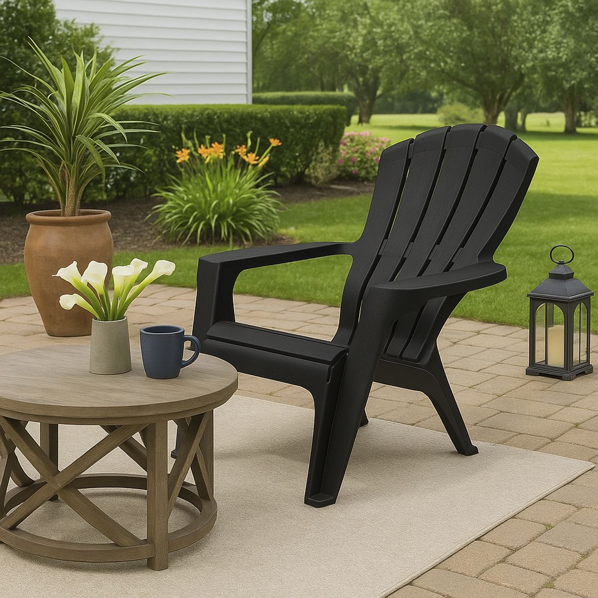 JUST HOME COLLECTION - Sillón Terraza resina Negro