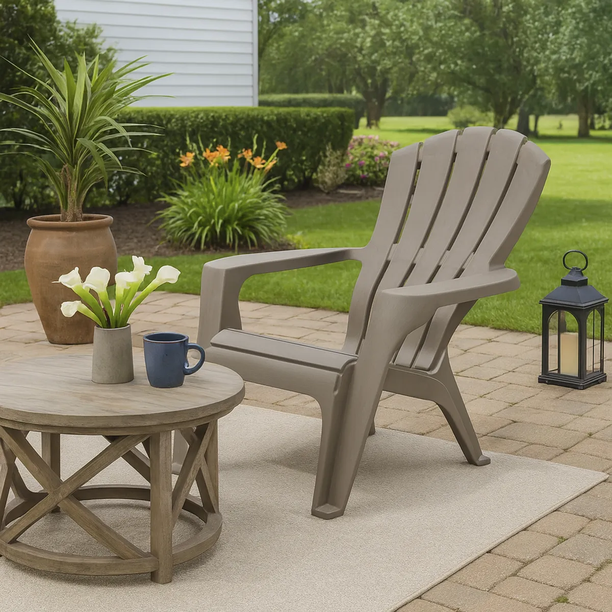 JUST HOME COLLECTION - Sillón Terraza resina Taupe