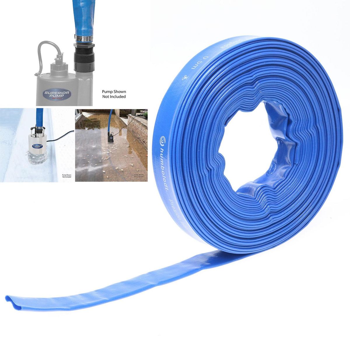 HUMBOLDT - Manguera plana 3" 4 Bar 20 mt