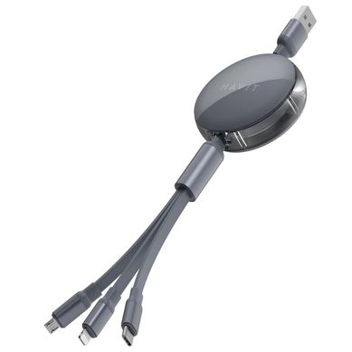 Cable carga rpida 3 en 1 (USB a tipo C, Lightning y micro USB)
