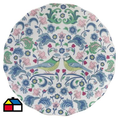 Plato 19 cm porcelana pjaro