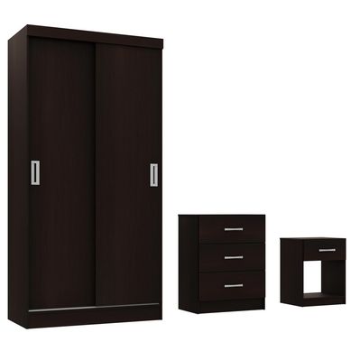 Combo closet + mesa de noche + cmoda