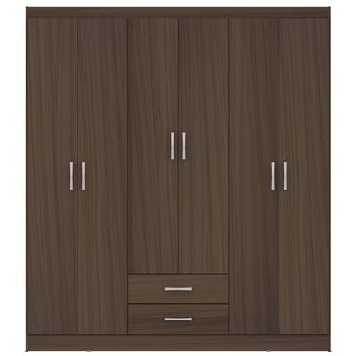 Imagen 2 del producto Clóset 6 Puerta(s) 2 Cajón(es) 2 Repisa(s) 162x183x47 cm Café