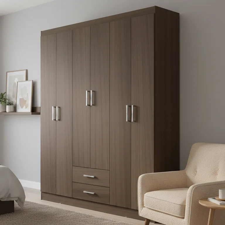 CASA BONITA Clóset 6 Puerta(s) 2 Cajón(es) 2 Repisa(s) 162x183x47