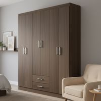 Clóset 6 Puerta(s) 2 Cajón(es) 2 Repisa(s) 162x183x47 cm