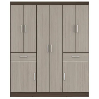 Imagen 2 del producto Clóset 8 Puerta(s) 2 Cajón(es) 2 Repisa(s) 150x183x47 cm Avela/Vainilla