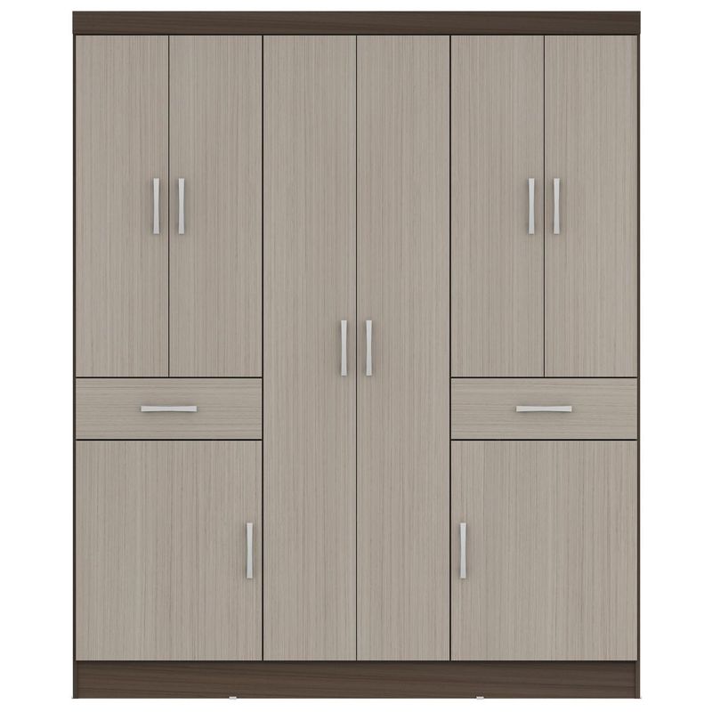CASA BONITA - Clóset 8 Puerta(s) 2 Cajón(es) 2 Repisa(s) 150x183x47 cm Avela/Vainilla