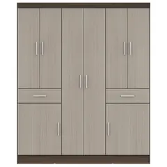 CASA BONITA - Clóset 8 Puerta(s) 2 Cajón(es) 2 Repisa(s) 150x183x47 cm Avela/Vainilla