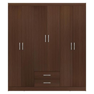 Imagen 2 del producto Clóset 6 Puerta(s) 2 Cajón(es) 2 Repisa(s) 162x183x47 cm Café
