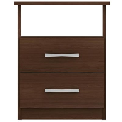 Imagen 2 del producto Velador 2 Cajón 42x51x36 cm Nogal