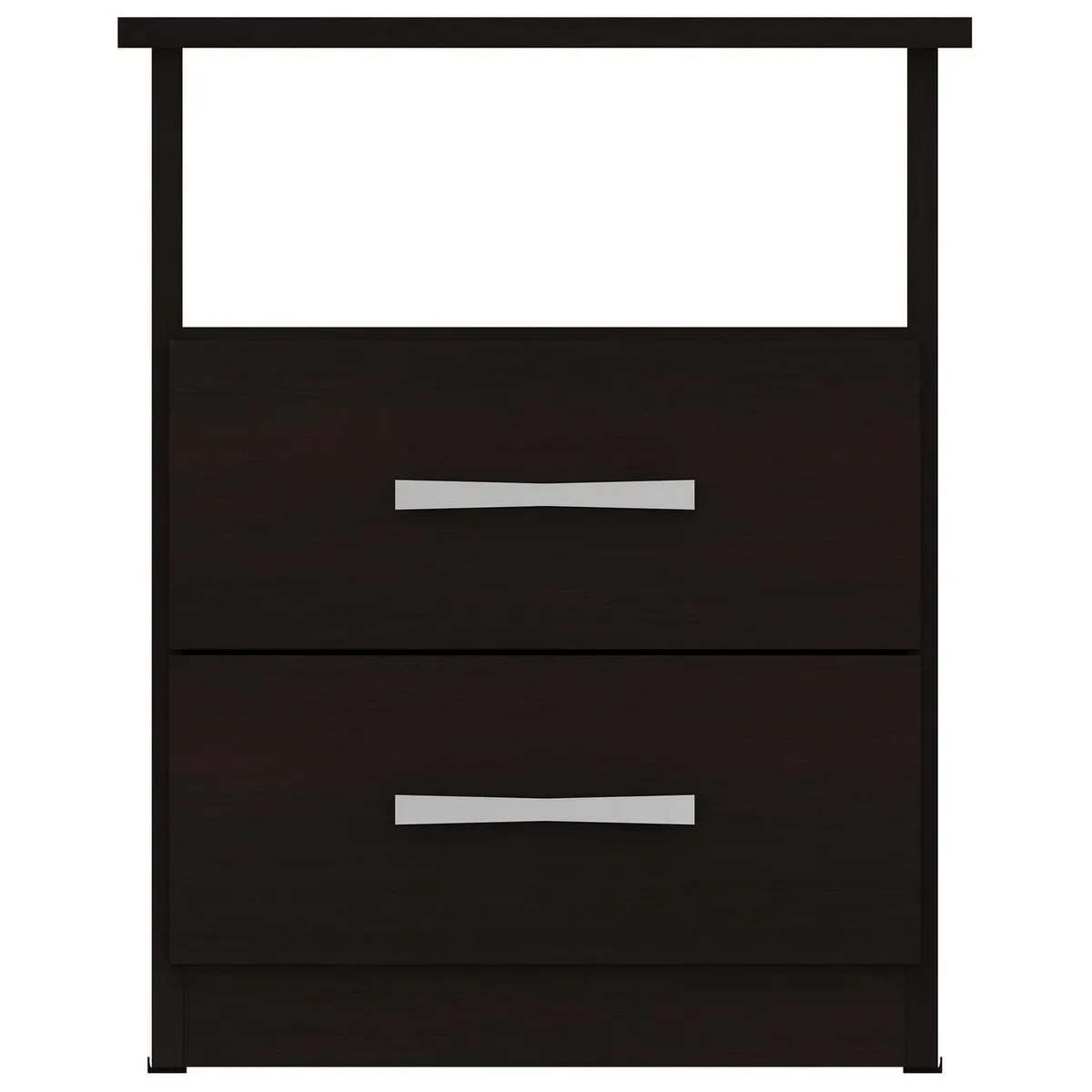 CASA BONITA - Velador 2 Cajón 42x51x36 cm Chocolate