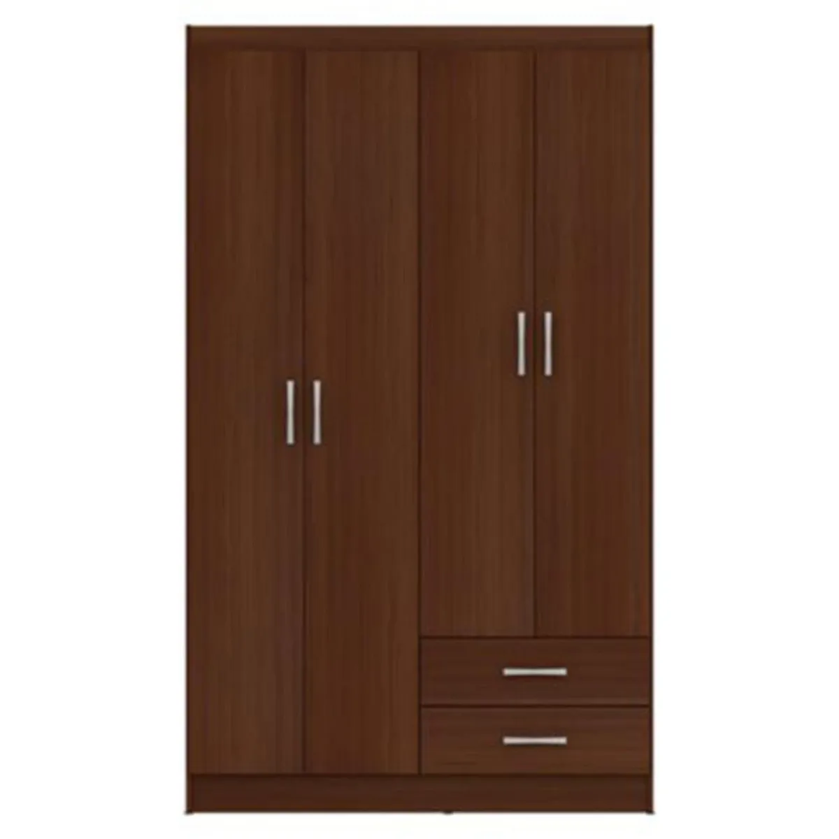 CASA BONITA - Clóset 4 Puerta(s) 2 Cajón(es) 2 Repisa(s) 109x183x47 cm Nogal