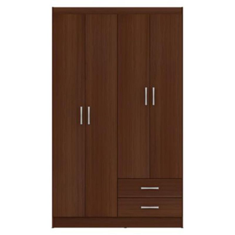 CASA BONITA - Clóset 4 Puerta(s) 2 Cajón(es) 2 Repisa(s) 109x183x47 cm Nogal